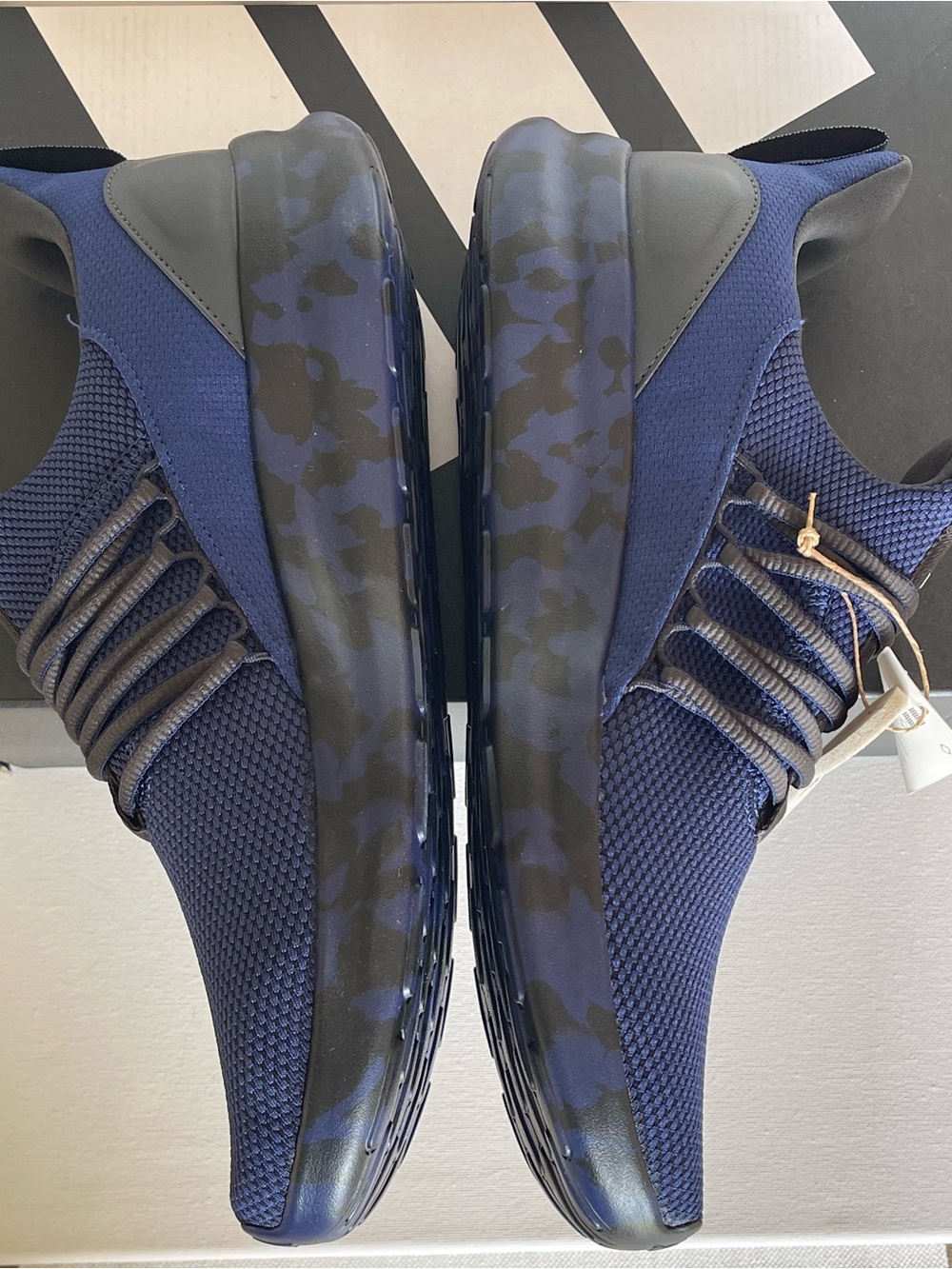 NIB ADIDAS MENS LITE RACER ADAPT 7.0 SERIES BLUE & BLACK SIZE 11 SLIP ON SNEAKER - Picture 9 of 10